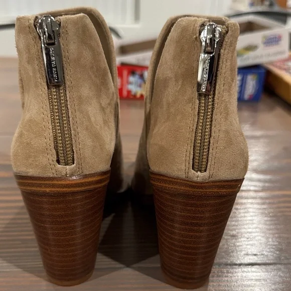 Tan Suede Ankle Boots - Picture 4 of 7